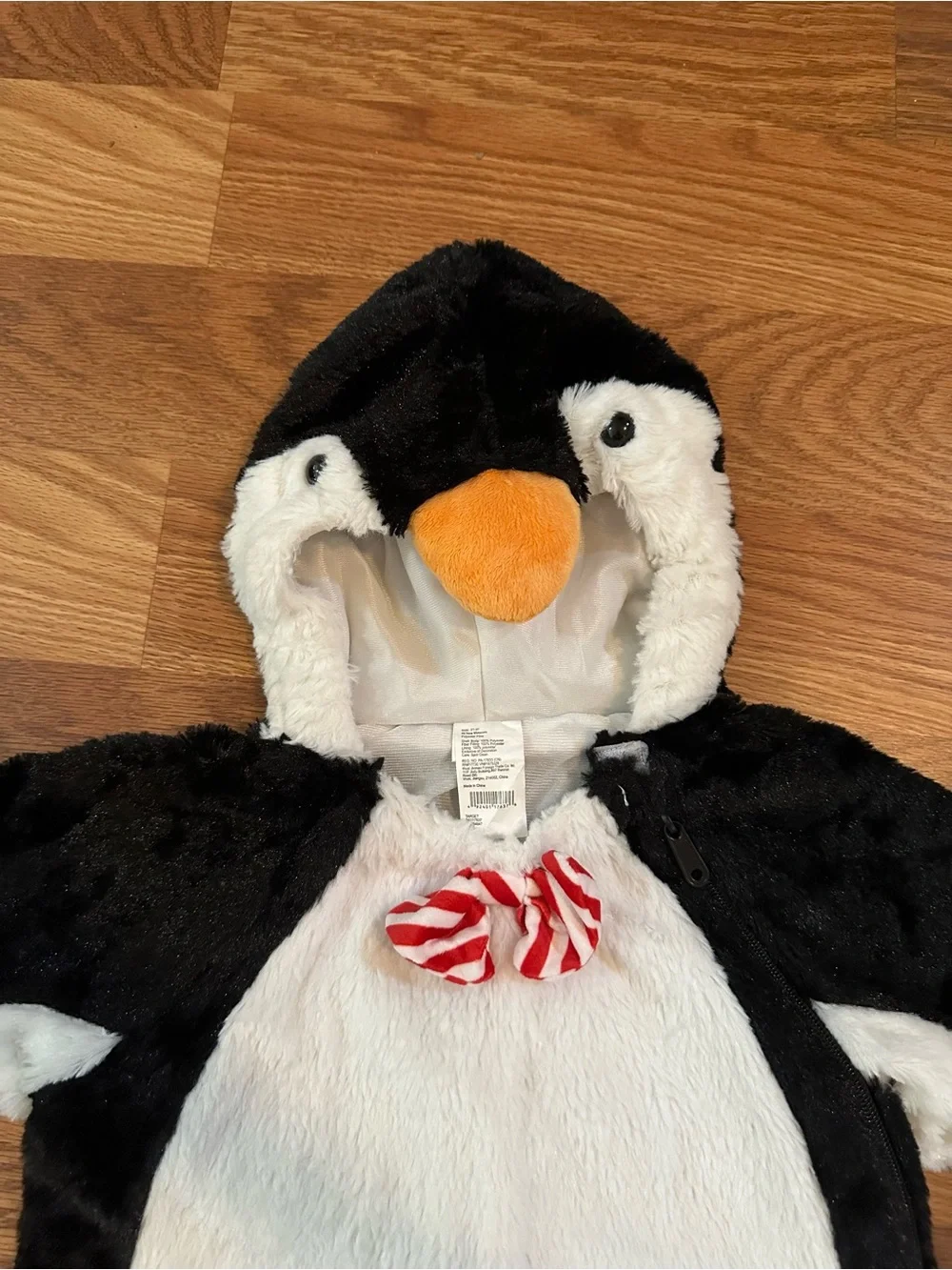Kids Penguin Costume - Black, White & Orange